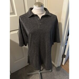 Tommy Bahama Shirt Mens XL Charcoal Grey Casual Golf Shirt